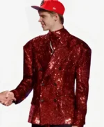 NBA Draft 2023 Gradey Dick Red Sequin Jacket