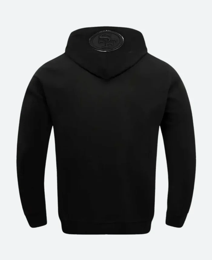 San Francisco 49ers Black Hoodie Back Image