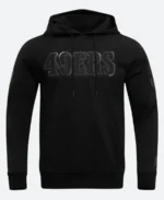 San Francisco 49ers Black Hoodie Front Image