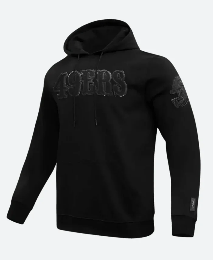 San Francisco 49ers Black Hoodie Side Image