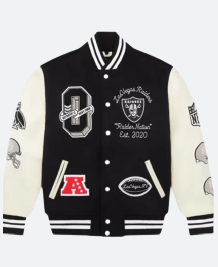 OVO X Las Vegas Raiders Jacket Front Image