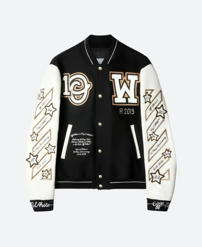 Off White Logic Varsity Jacket