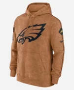 Philadelphia Eagles Brown Hoodie Front Image