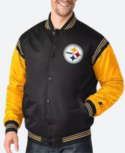 Pittsburgh Steelers Varsity Jacket Front Image