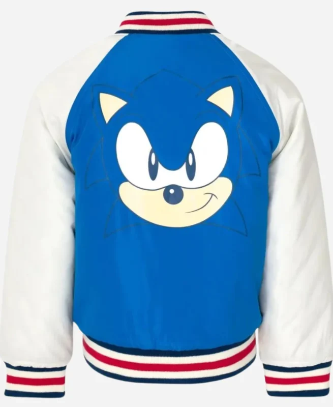 Sonic The Hedgehog Varsity Jacket Back Image