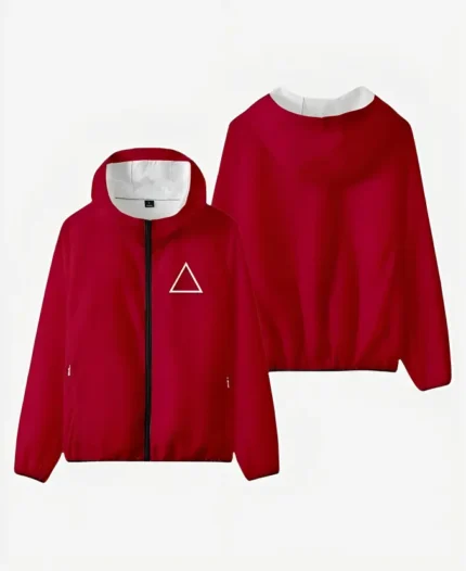Squid Game Guard Pink Hooded Jacket