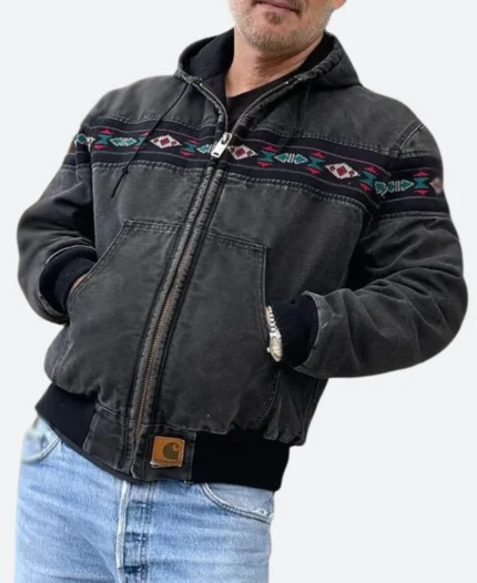 Vintage Carhartt Aztec Hooded Jacket