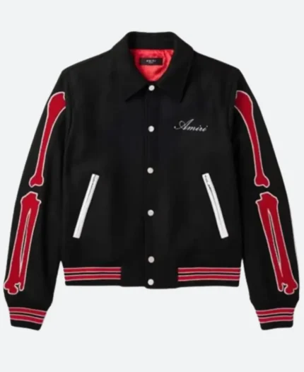 AMIRI Bones Twill Varsity Jacket