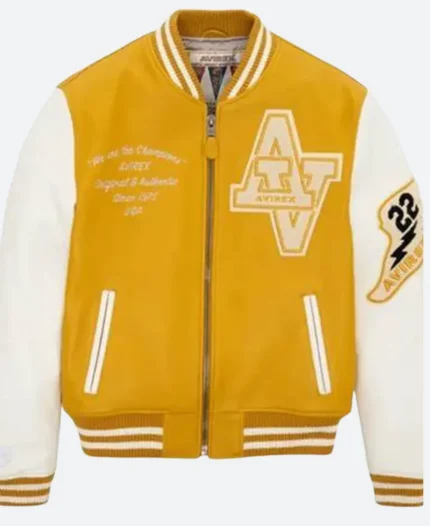 Avirex Vintage Wildcat Letterman Jacket Front Image