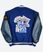 Blue California Golden Bears Varsity Jacket Back Image