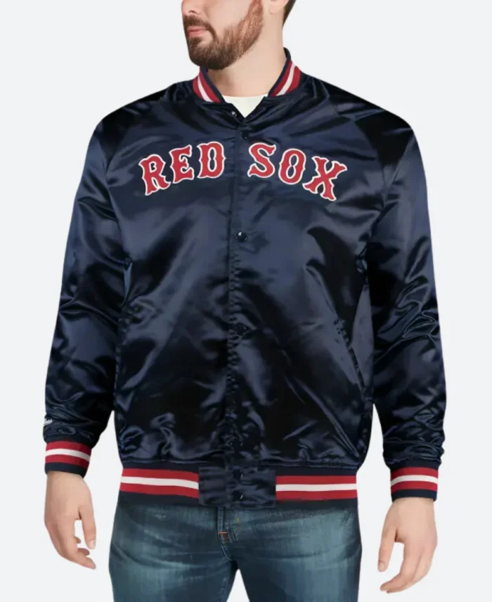 Boston Red Sox X Mitchell & Ness Jacket Front Image