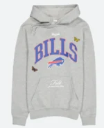 Buffalo Bills Felt Grey Hoodie Front Image
