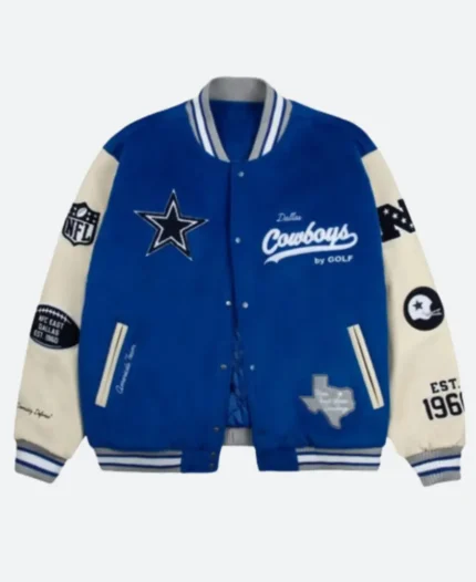 Dallas Cowboys GOLF WANG Letterman Jacket