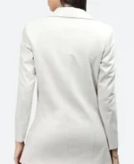 Dua lipa White Coat Back Image