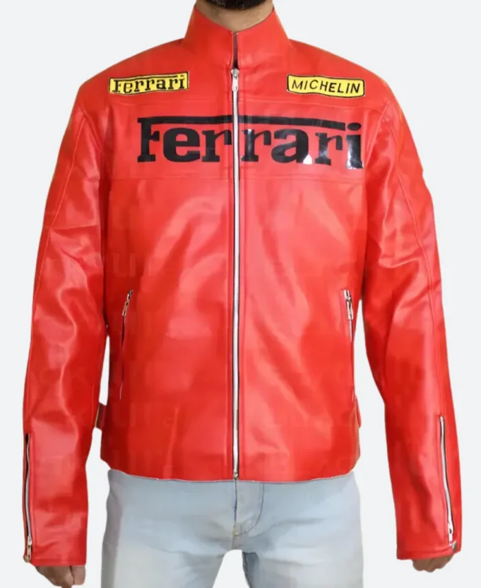 Ferrari Racing Leather Jacket