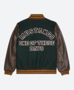 Ford Mustang Varsity Leather Jacket Back Image