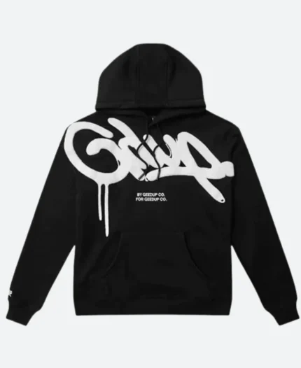 Geed Up Black Hoodie Front Image