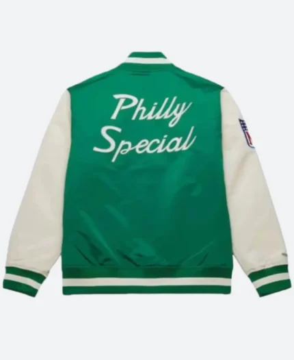 Kelly Green Eagles Philly Special Varsity Jacket