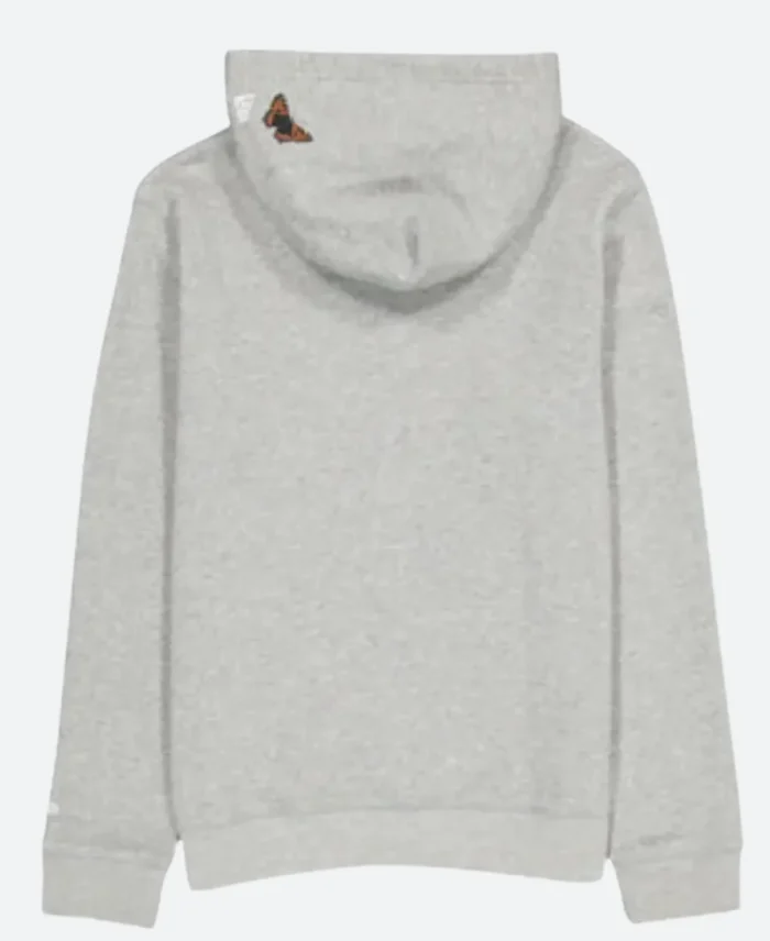 Miami Dolphins FELT Grey Hoodie Back Image