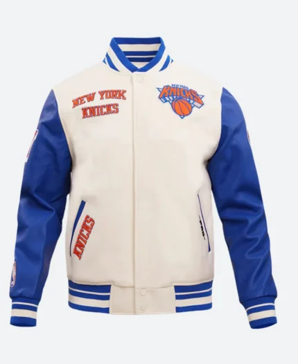 New York Knicks Varsity Jacket Front Image