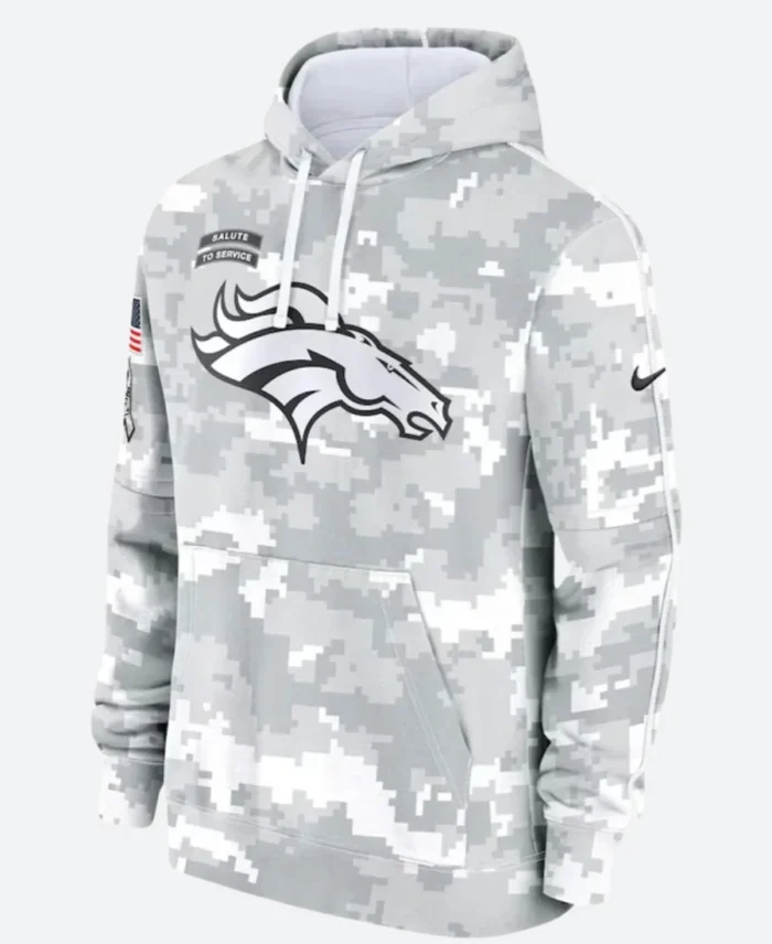 Salute To Service Denver Broncos Camo Hoodie Front Image