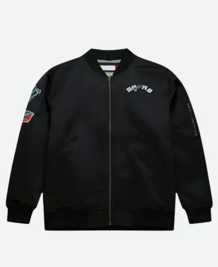 San Antonio Spurs Bomber Jacket Front Image