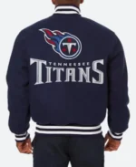 Tennessee Titans JH Design Big & Tall Varsity Jacket