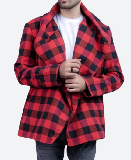 Why Him Laird Mayhew Plaid Coat Front Image