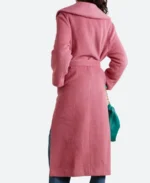 Willow Avalon Pink Trench Coat Back Image