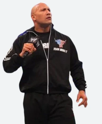 WrestleMania Dwayne Johnson Team Bring It Tracksuit Front Image