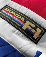 1983 Honda Racing Team F1 Quilted Jacket Front Zoom