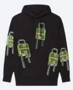 ASAP Rocky Oversized 4G Lock Print Hoodie