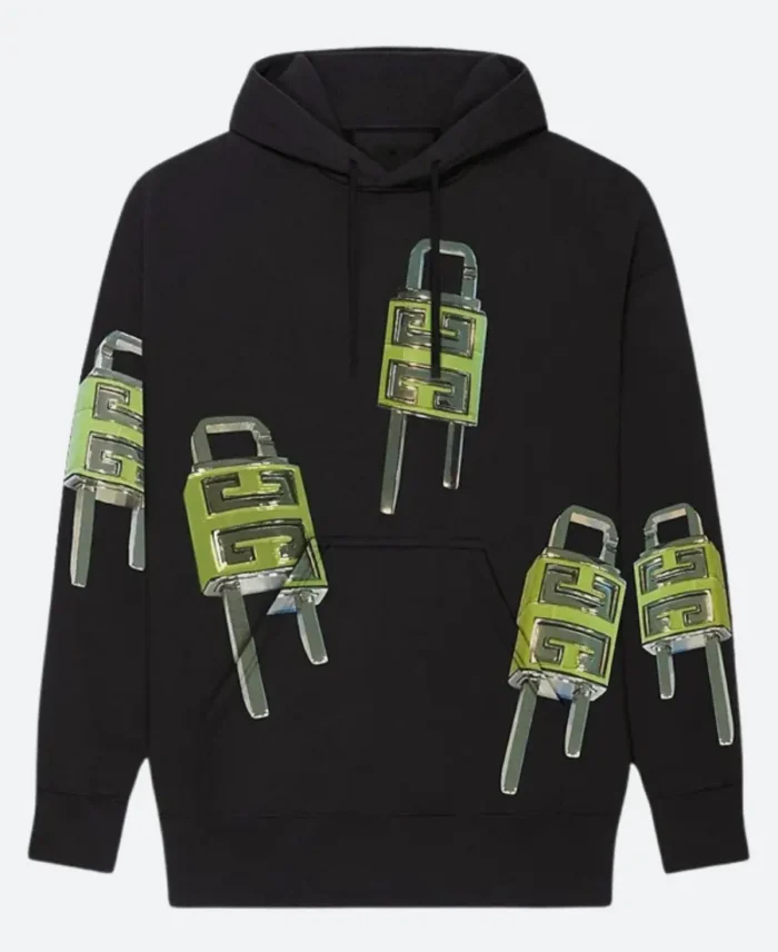 ASAP Rocky Oversized 4G Lock Print Hoodie