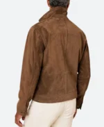 Aldis Hodge Detective Alex Cross Suede Leather Jacket Back Image