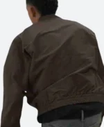 All American Homecoming Damon Sins Brown Jacket Back Image