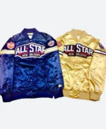 All Star Game New Orleans Blue & Yellow Jacket front & Back Image