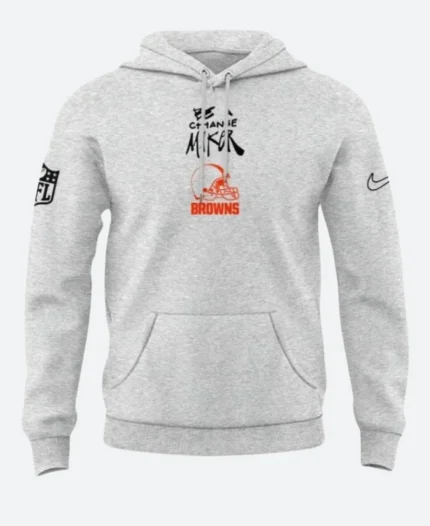 Be A Change Maker Cleveland Browns Hoodie Front Image