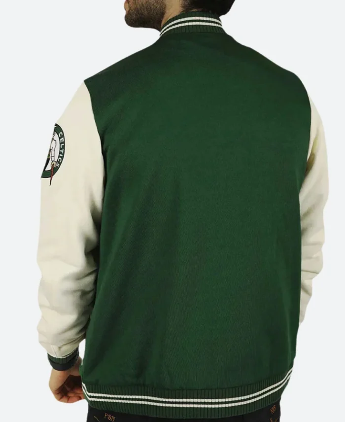 Boston Celtics Varsity Jacket Bacak Image