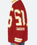 Brittany Mahomes KC Cheifs Puffer Jacket Side Image