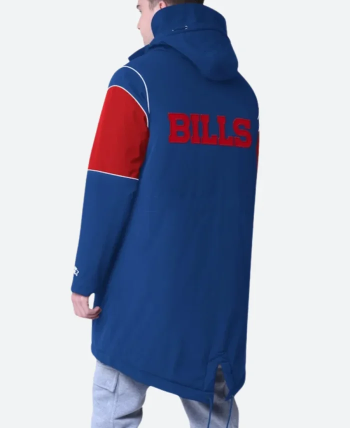 Buffalo Bills Dynasty Polyfill Stadium Coat Back Image