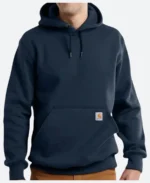 Carhartt Rain Defender Hoodie Blue Front Image