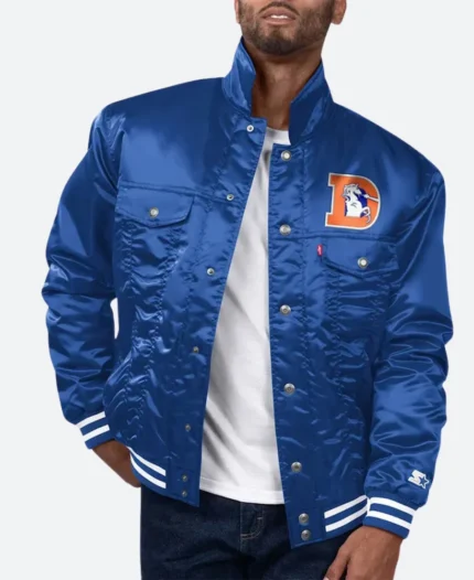 Denver Broncos Trucker Jacket Front Image