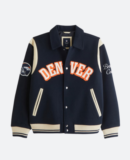 Denver Broncos Varsity Jacket Front Image