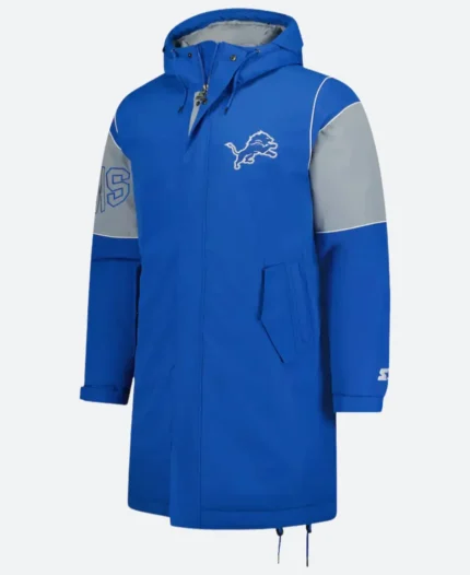 Detroit Lions Dynasty Polyfill Stadium Jacket Front Image