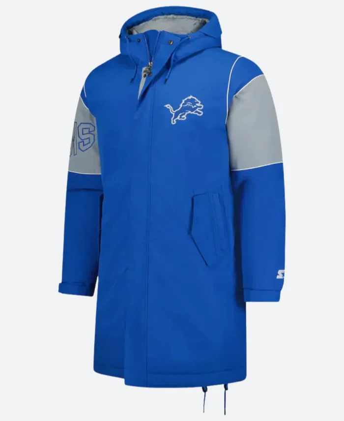 Detroit Lions Dynasty Polyfill Stadium Jacket Front Image