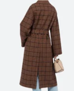 Doctor Who The Fifteenth Doctor Long Plaid Coat Back Image