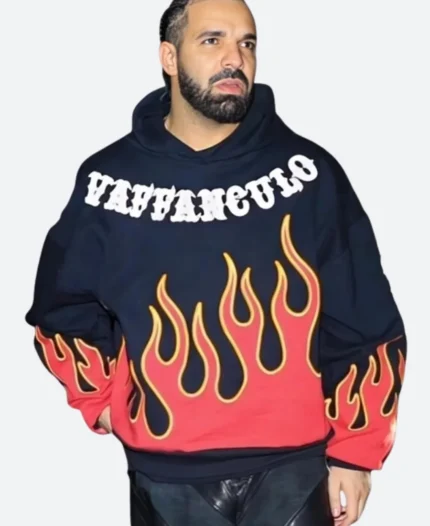 Drake Vaffanculo Flame Hoodie Front Imaage