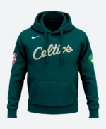 Ed Sheeran Boston Celtics Hoodie Green Front Image