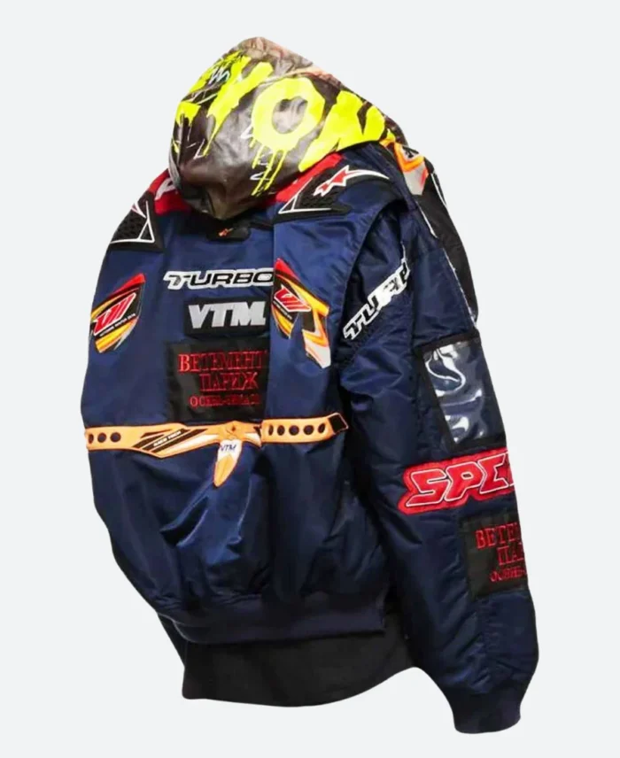 Elite Vetements X Alpha Industries Hooded Racing Jacket Bacak Image