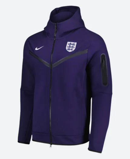 England Tech Zipper Hoodie Front Image